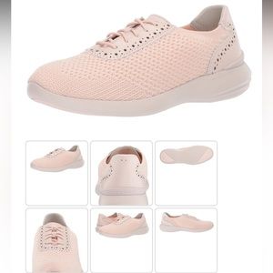 Cole Haan Women's 2.0 Ella Grand Knit Oxford Flat, Pink Dogwood (NWT)